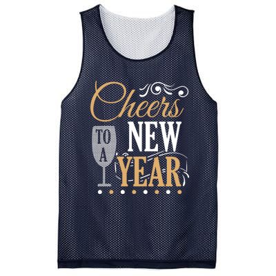 Happy New Year With Celebration New Years Eve Mesh Reversible Basketball Jersey Tank