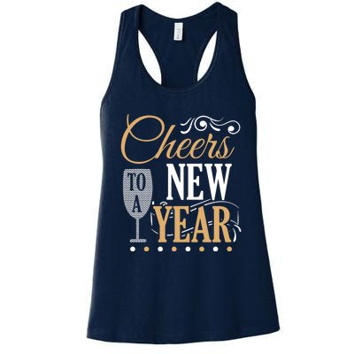 Happy New Year With Celebration New Years Eve Women's Racerback Tank