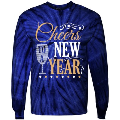 Happy New Year With Celebration New Years Eve Tie-Dye Long Sleeve Shirt