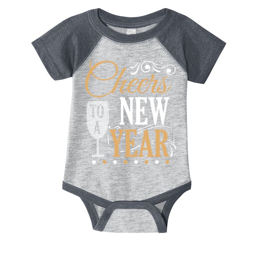 Happy New Year With Celebration New Years Eve Infant Baby Jersey Bodysuit