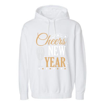 Happy New Year With Celebration New Years Eve Garment-Dyed Fleece Hoodie