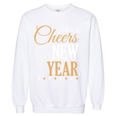 Happy New Year With Celebration New Years Eve Garment-Dyed Sweatshirt