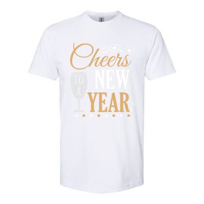 Happy New Year With Celebration New Years Eve Softstyle CVC T-Shirt