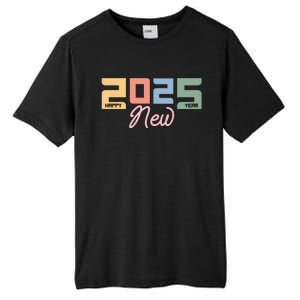 Happy New Year 2025 Celebration Graphic Tall Fusion ChromaSoft Performance T-Shirt