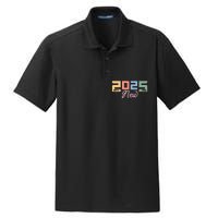 Happy New Year 2025 Celebration Graphic Dry Zone Grid Polo