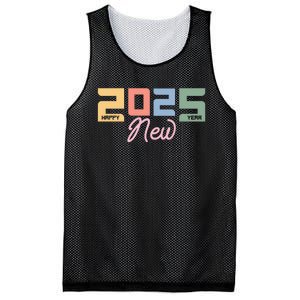 Happy New Year 2025 Celebration Graphic Mesh Reversible Basketball Jersey Tank