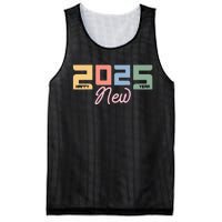 Happy New Year 2025 Celebration Graphic Mesh Reversible Basketball Jersey Tank