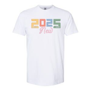 Happy New Year 2025 Celebration Graphic Softstyle CVC T-Shirt