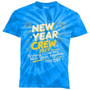 Happy New Years Crew 2025 Kids Tie-Dye T-Shirt