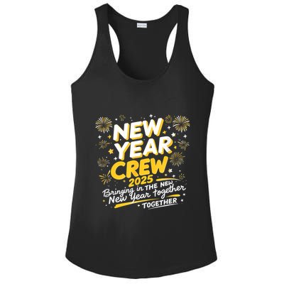 Happy New Years Crew 2025 New Years Ladies PosiCharge Competitor Racerback Tank