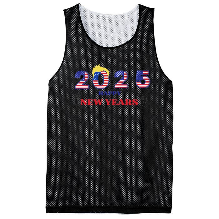 Happy New Years 2025 Trump Make New Years Great Mesh Reversible Basketball Jersey Tank