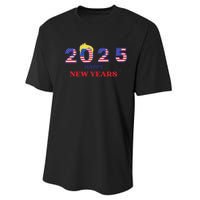 Happy New Years 2025 Trump Make New Years Great Performance Sprint T-Shirt