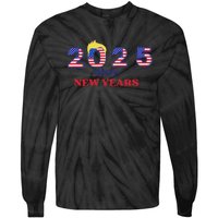 Happy New Years 2025 Trump Make New Years Great Tie-Dye Long Sleeve Shirt