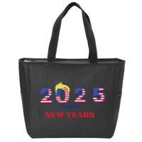 Happy New Years 2025 Trump Make New Years Great Zip Tote Bag