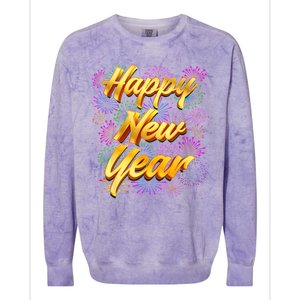 Happy New Year New Years Eve Family Matching Colorblast Crewneck Sweatshirt