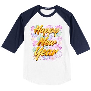 Happy New Year New Years Eve Family Matching Baseball Sleeve Shirt