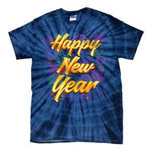 Happy New Year New Years Eve Family Matching Tie-Dye T-Shirt