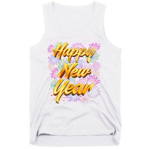 Happy New Year New Years Eve Family Matching Tank Top