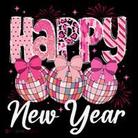 Happy New Year 2025 Party Retro Disco Ball Matching Family Tall T-Shirt