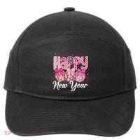 Happy New Year 2025 Party Retro Disco Ball Matching Family 7-Panel Snapback Hat