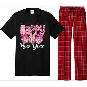 Happy New Year 2025 Party Retro Disco Ball Matching Family Pajama Set