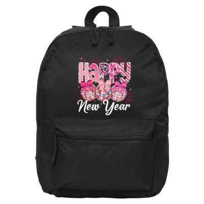 Happy New Year 2025 Party Retro Disco Ball Matching Family 16 in Basic Backpack