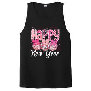 Happy New Year 2025 Party Retro Disco Ball Matching Family PosiCharge Competitor Tank