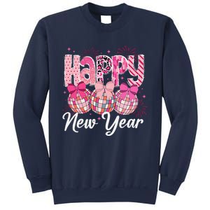 Happy New Year 2025 Party Retro Disco Ball Matching Family Sweatshirt