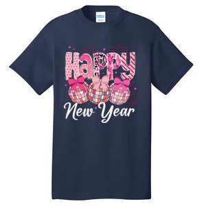 Happy New Year 2025 Party Retro Disco Ball Matching Family Tall T-Shirt