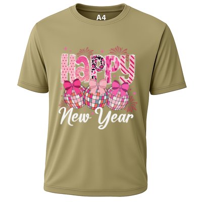 Happy New Year 2025 Party Retro Disco Ball Matching Family Performance Shirt