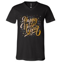 Happy New Year 2025 Women New Years Eve Party V-Neck T-Shirt