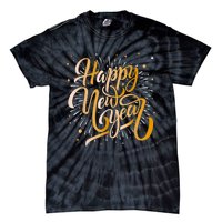 Happy New Year 2025 Women New Years Eve Party Tie-Dye T-Shirt