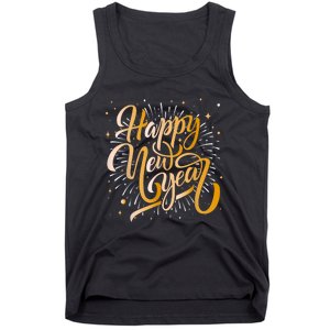 Happy New Year 2025 Women New Years Eve Party Tank Top