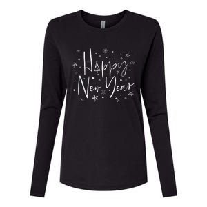 Happy New Year Friend Family Matching Outfit Womens Cotton Relaxed Long Sleeve T-Shirt