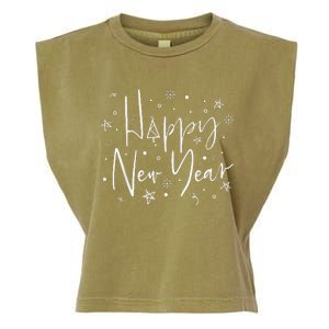 Happy New Year Friend Family Matching Outfit Garment-Dyed Women's Muscle Tee