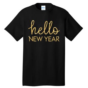 Hello New Year Party Celebration Fun New Year’S Eve Pajama Tall T-Shirt