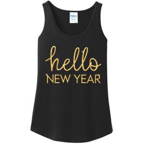 Hello New Year Party Celebration Fun New Year’S Eve Pajama Ladies Essential Tank