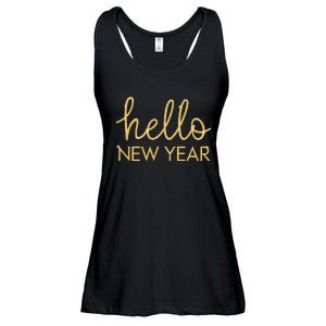 Hello New Year Party Celebration Fun New Year’S Eve Pajama Ladies Essential Flowy Tank