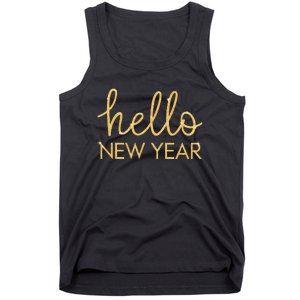 Hello New Year Party Celebration Fun New Year’S Eve Pajama Tank Top