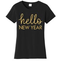 Hello New Year Party Celebration Fun New Year’S Eve Pajama Women's T-Shirt