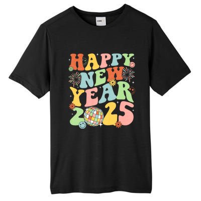 Happy New Year Party 2025 Groovy Family Matching Tall Fusion ChromaSoft Performance T-Shirt