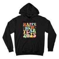 Happy New Year Party 2025 Groovy Family Matching Tall Hoodie