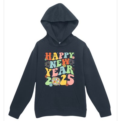 Happy New Year Party 2025 Groovy Family Matching Urban Pullover Hoodie