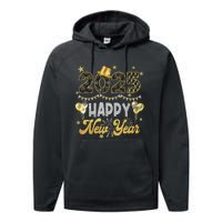 Happy New Year Party 2025 Ballon Family Matching Performance Fleece Hoodie