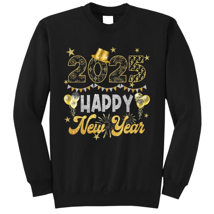 Happy New Year Party 2025 Ballon Family Matching Sweatshirt