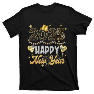 Happy New Year Party 2025 Ballon Family Matching T-Shirt