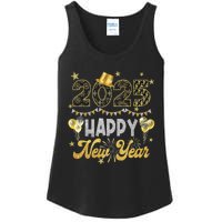 Happy New Year Party 2025 Ballon Family Matching Ladies Essential Tank