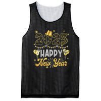 Happy New Year Party 2025 Ballon Family Matching Mesh Reversible Basketball Jersey Tank