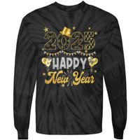 Happy New Year Party 2025 Ballon Family Matching Tie-Dye Long Sleeve Shirt