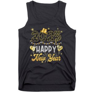 Happy New Year Party 2025 Ballon Family Matching Tank Top